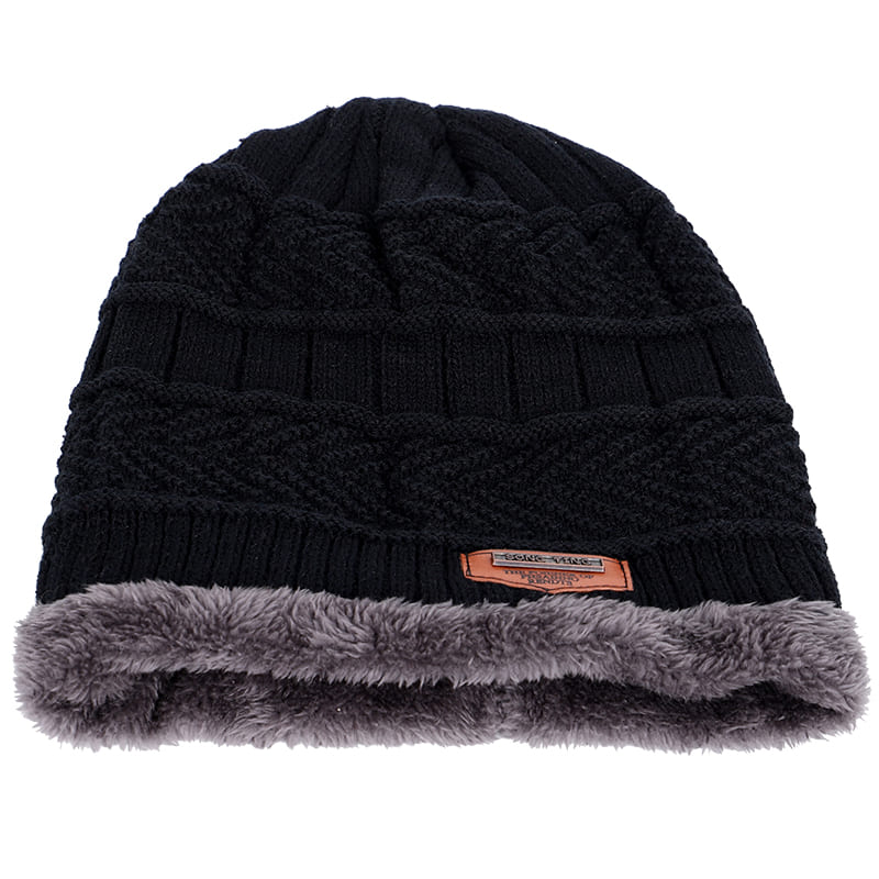 Gebreide Beanie | Unisex warme katoenen muts met warme binnenvoering