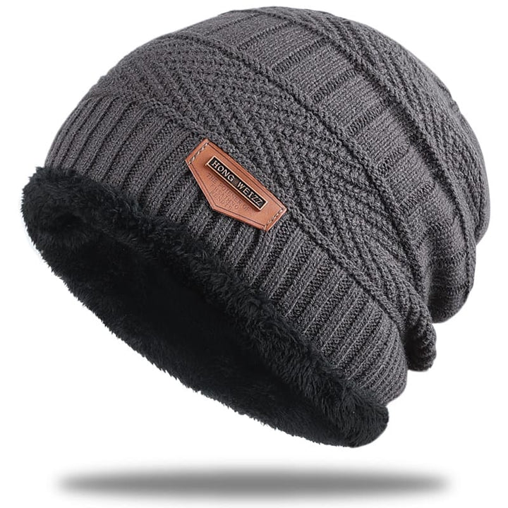 Gebreide Beanie | Unisex warme katoenen muts met warme binnenvoering