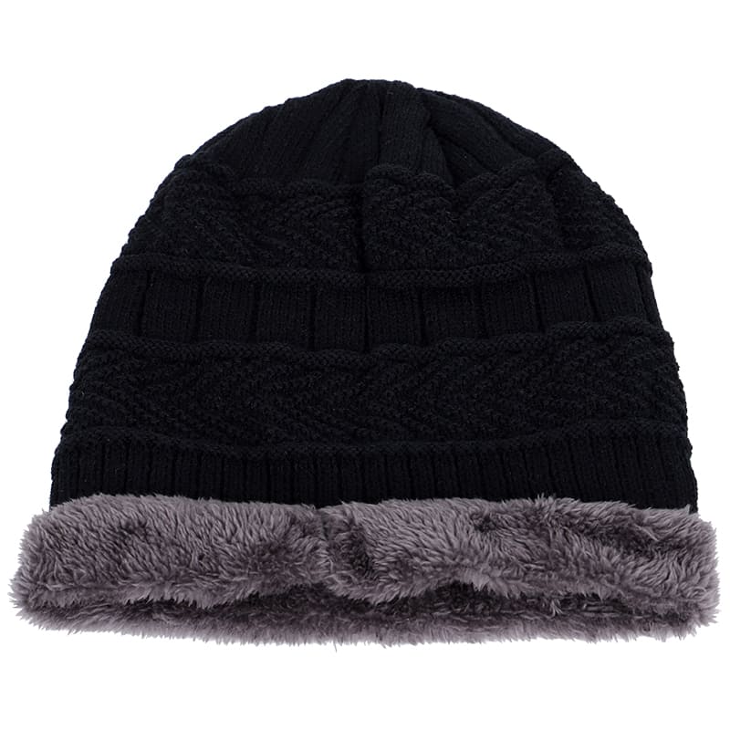 Gebreide Beanie | Unisex warme katoenen muts met warme binnenvoering