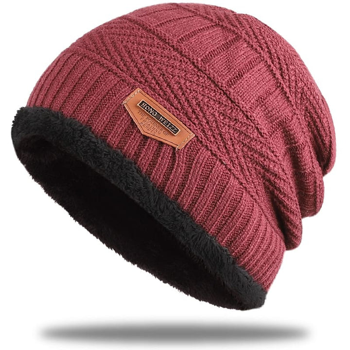 Gebreide Beanie | Unisex warme katoenen muts met warme binnenvoering