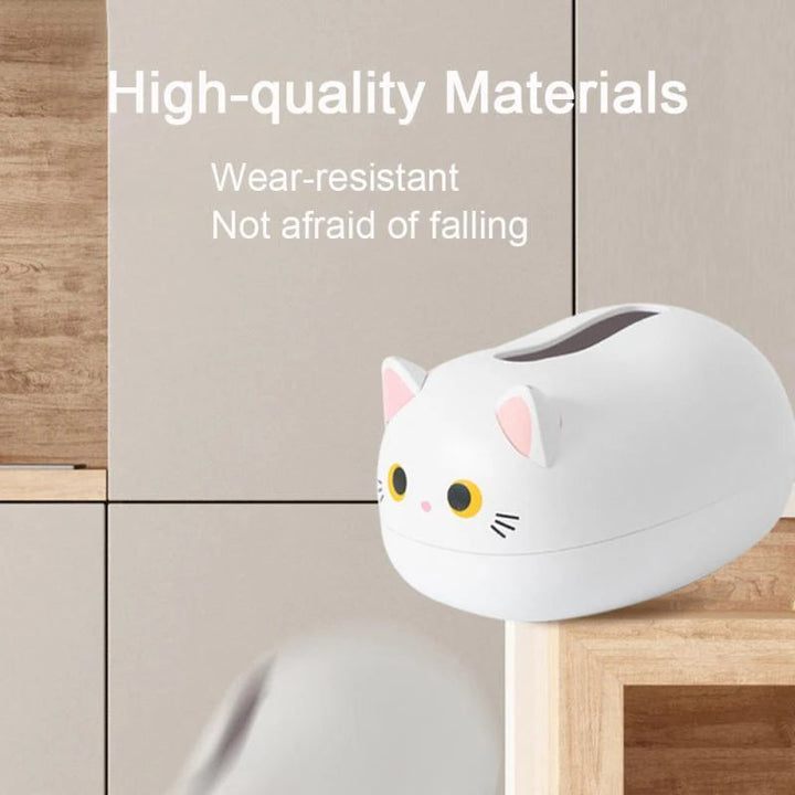 Tissuehouder kat | Decoratieve tissuedoos kunststof