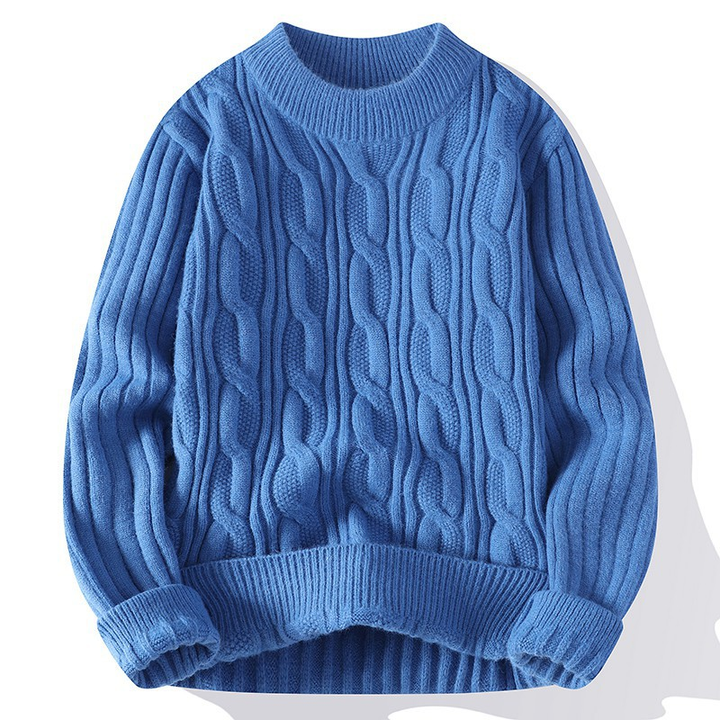 WaveKnit | Heren chunky trui met golvend ribpatroon