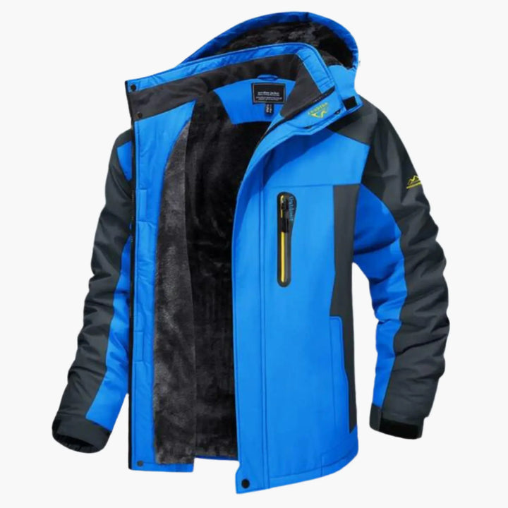 Heren winterjas | Waterdichte outdoor jas met capuchon en fleece