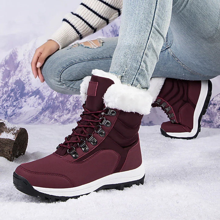 Dames snowboots | Warme waterdichte laars met fleece