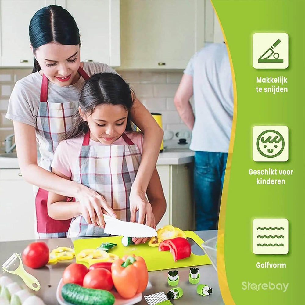 JuniorChef™ Keukengereedschap voor kinderen (13-delig) - Storebay.nl