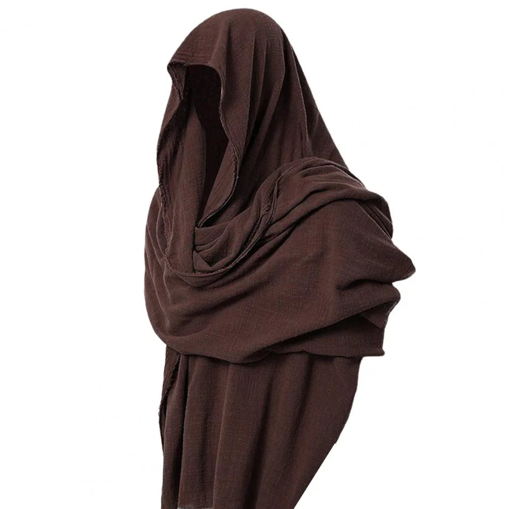 Cloak cape | Zwarte cape met capuchon unisex