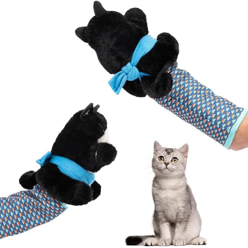 Kattenworstelaar handpop | Houd uw kat actief met leuke, interactieve spelletjes! - Storebay.nl