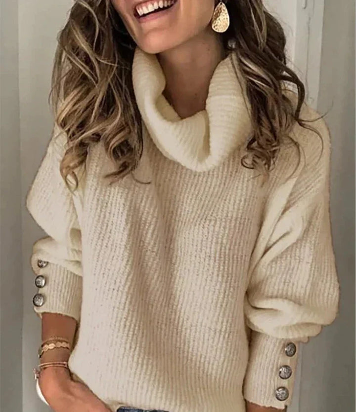 Warme dames coltrui | Gebreide trui voor winter & herfst