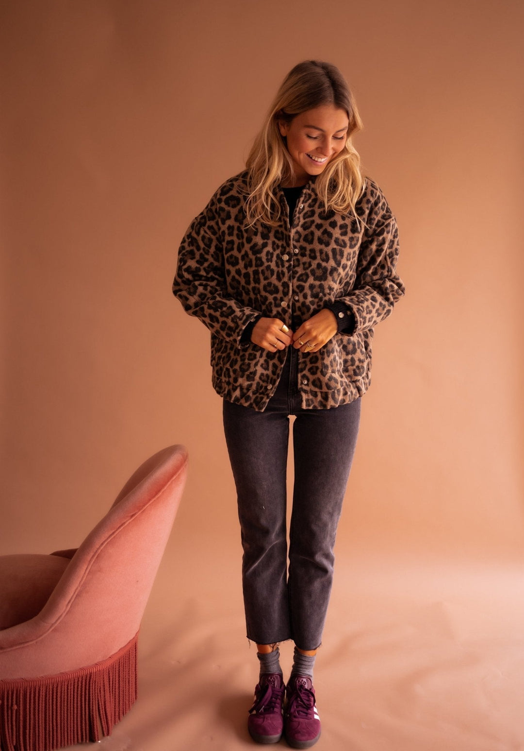 Bomberjack Dames met luipaardprint | Trendy tussenjas