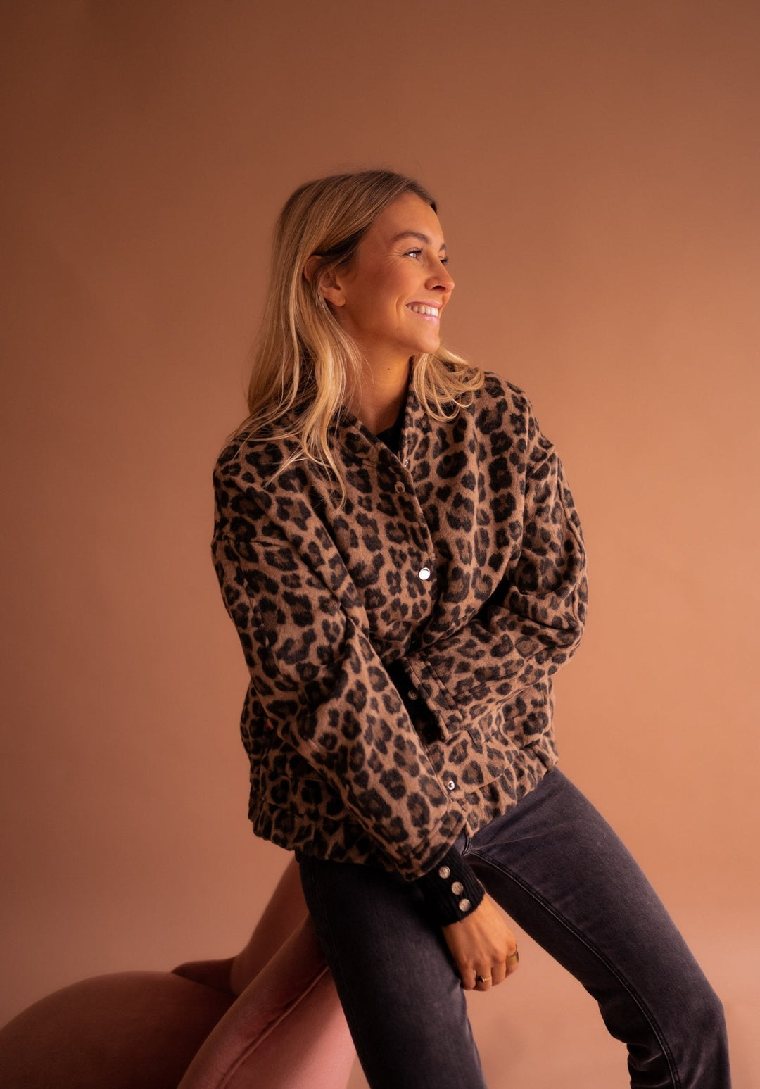 Bomberjack Dames met luipaardprint | Trendy tussenjas