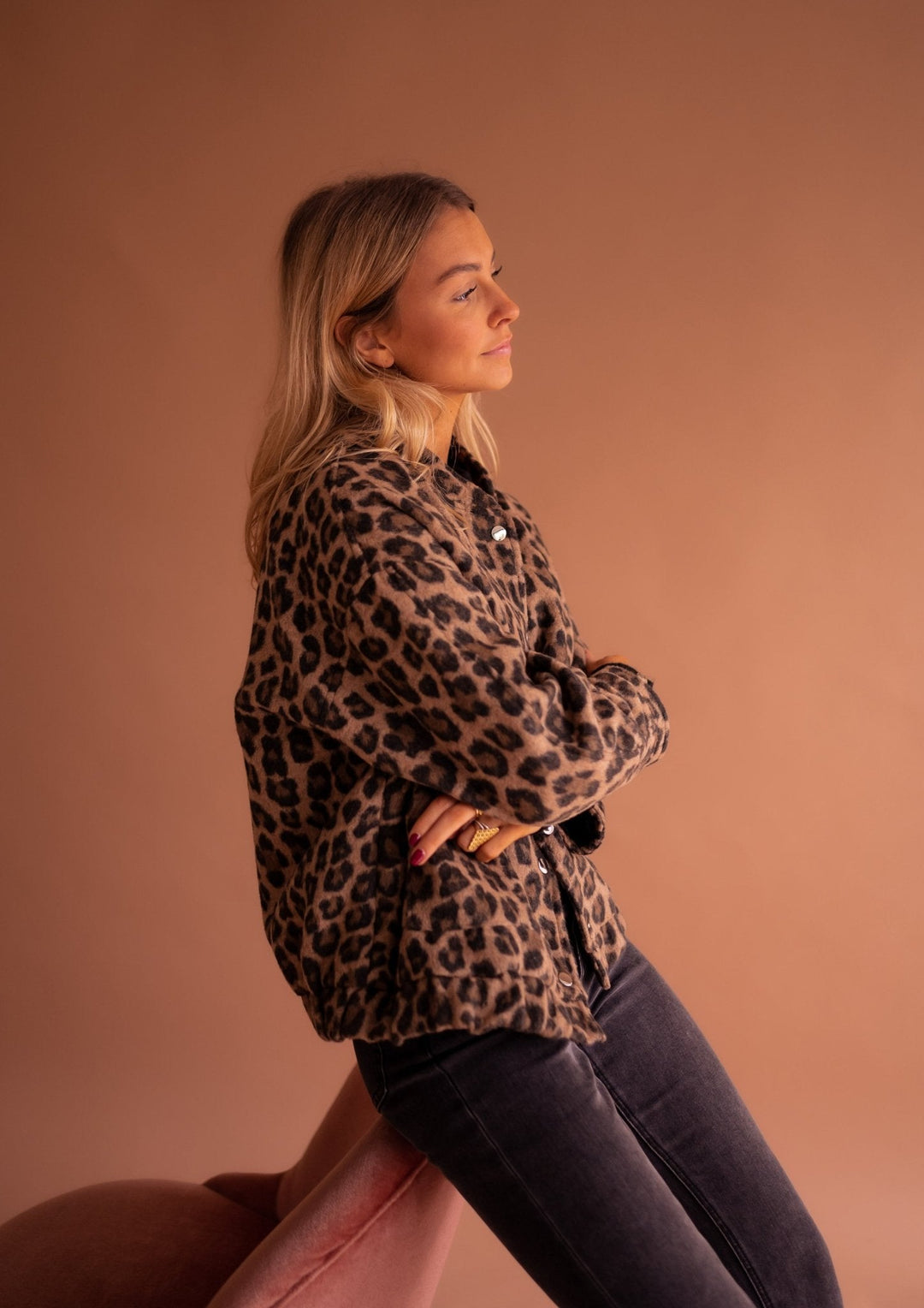 Bomberjack Dames met luipaardprint | Trendy tussenjas