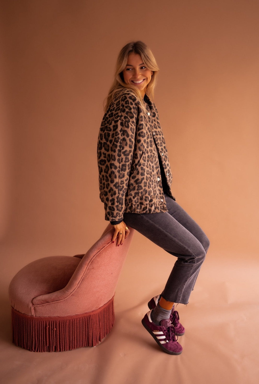 Bomberjack Dames met luipaardprint | Trendy tussenjas