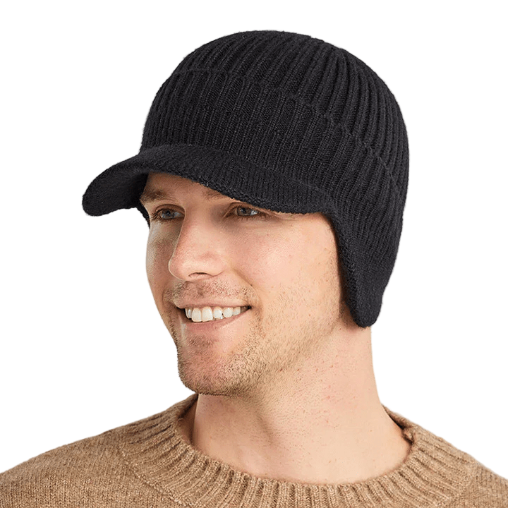Rib Cap | Unisex gebreide muts met warme oorbescherming