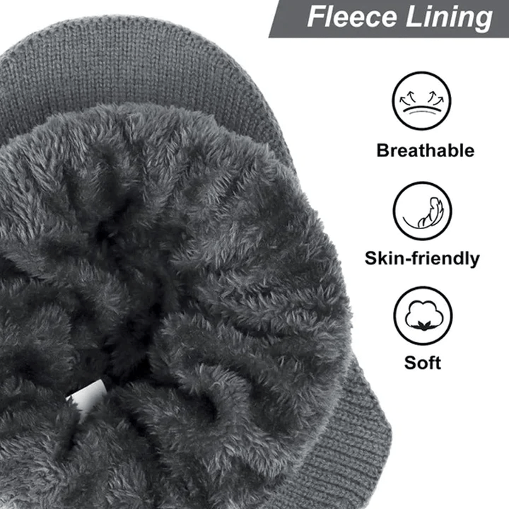 Rib Cap | Unisex gebreide muts met warme oorbescherming