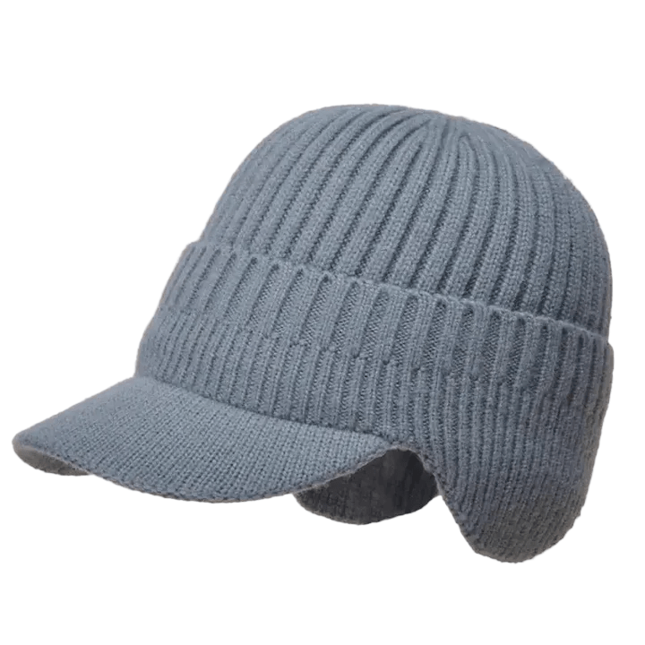 Rib Cap | Unisex gebreide muts met warme oorbescherming