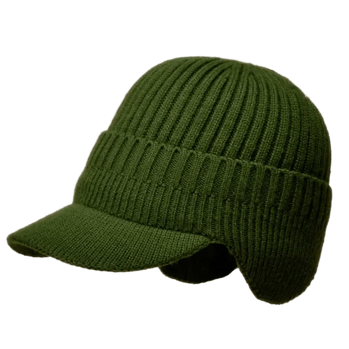 Rib Cap | Unisex gebreide muts met warme oorbescherming