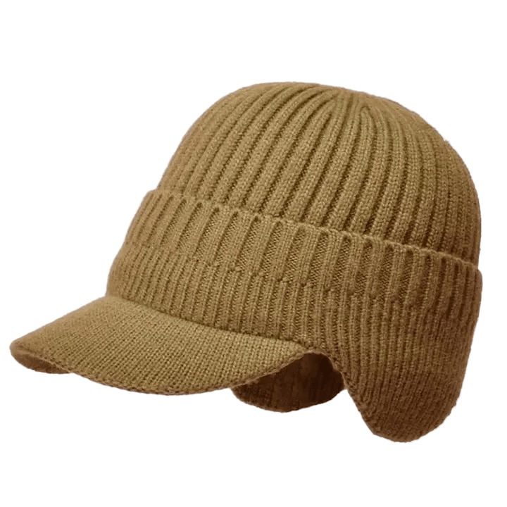 Rib Cap | Unisex gebreide muts met warme oorbescherming
