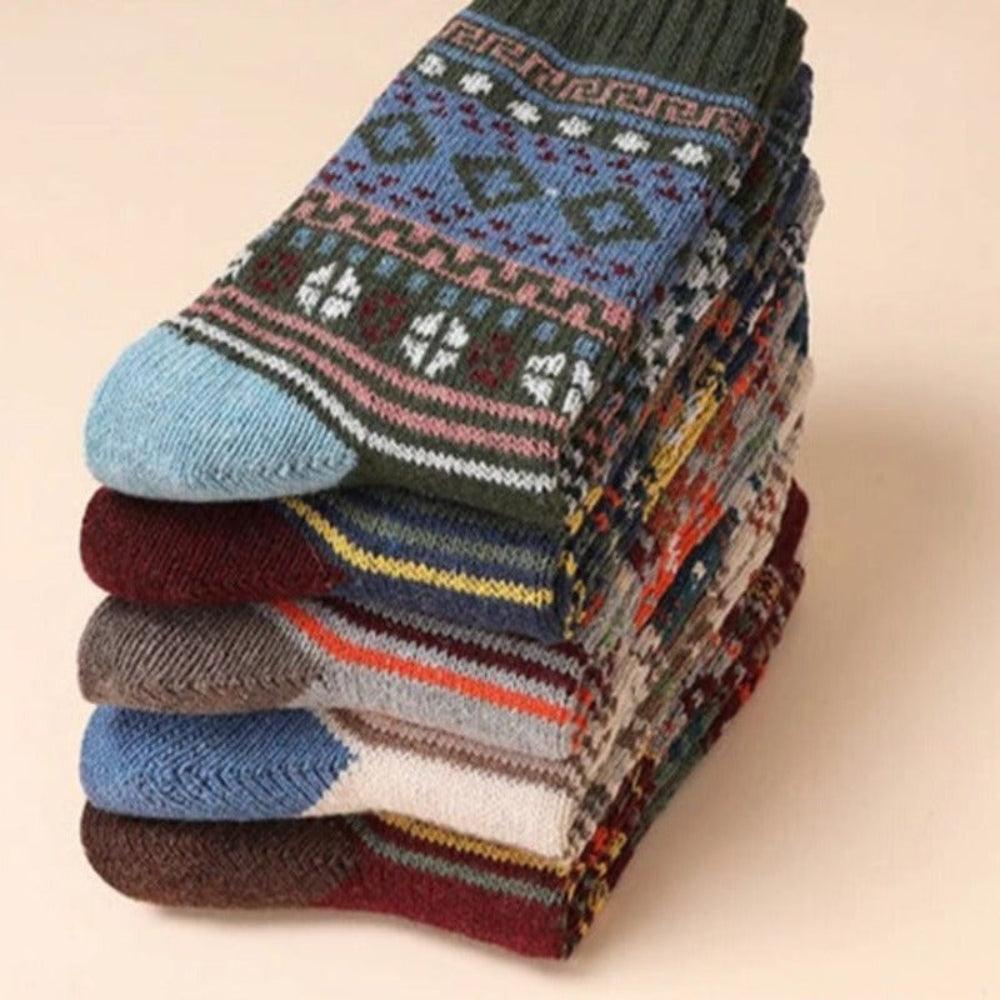 Noorse anti zweet winter sokken | Luxe unisex sokken voor de winter (set 5 stuks) - Storebay.nl