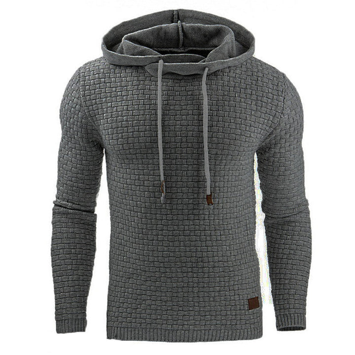Richard | Heren hoodie met waffle structuur