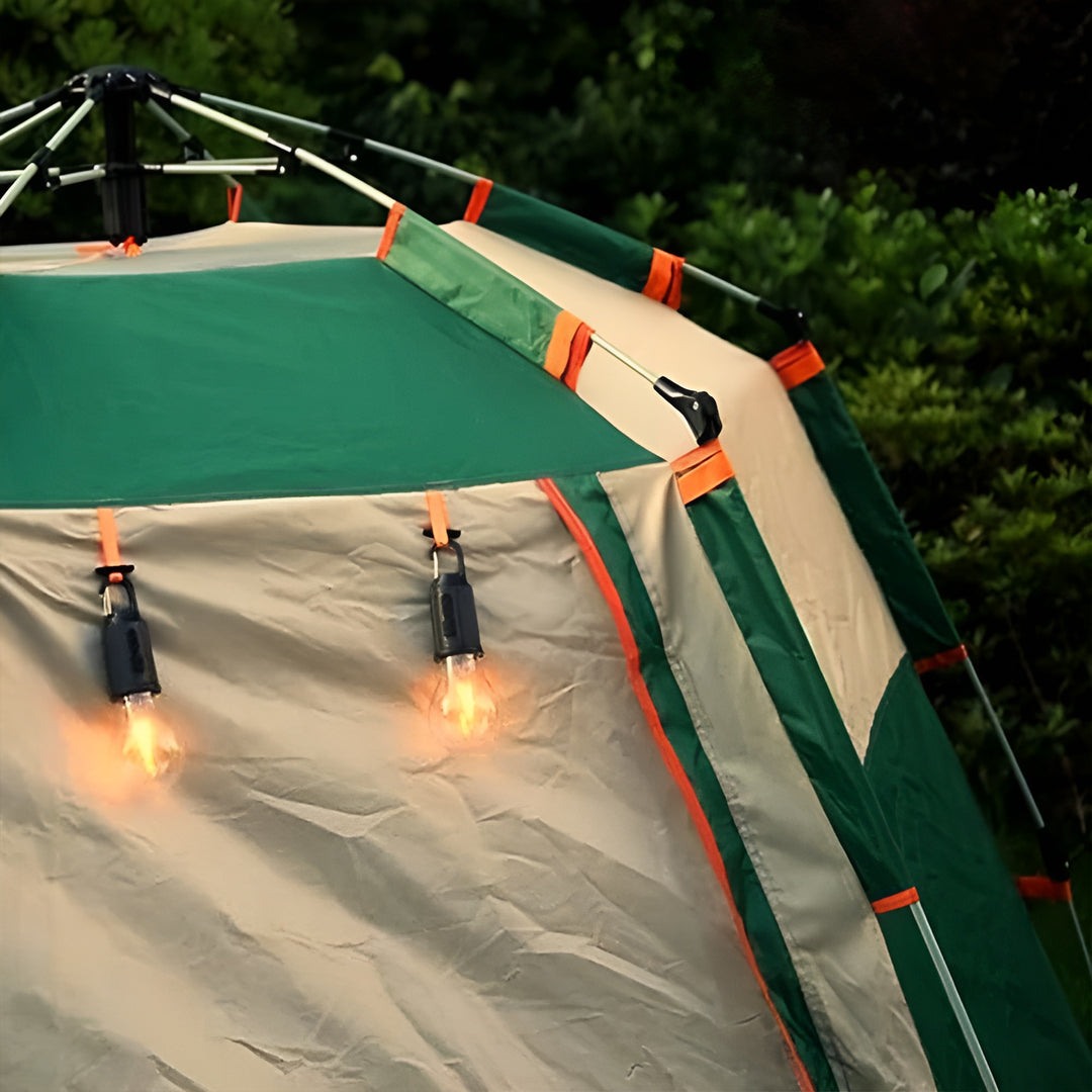 Oplaadbare retro gloeilamp | Ideaal voor op de camping!