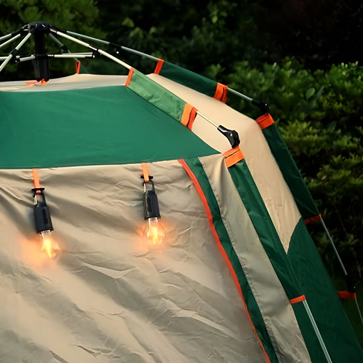 Oplaadbare retro gloeilamp | Ideaal voor op de camping!