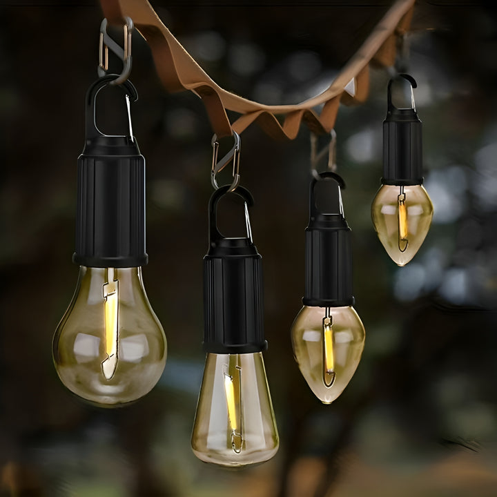 Oplaadbare retro gloeilamp | Ideaal voor op de camping!