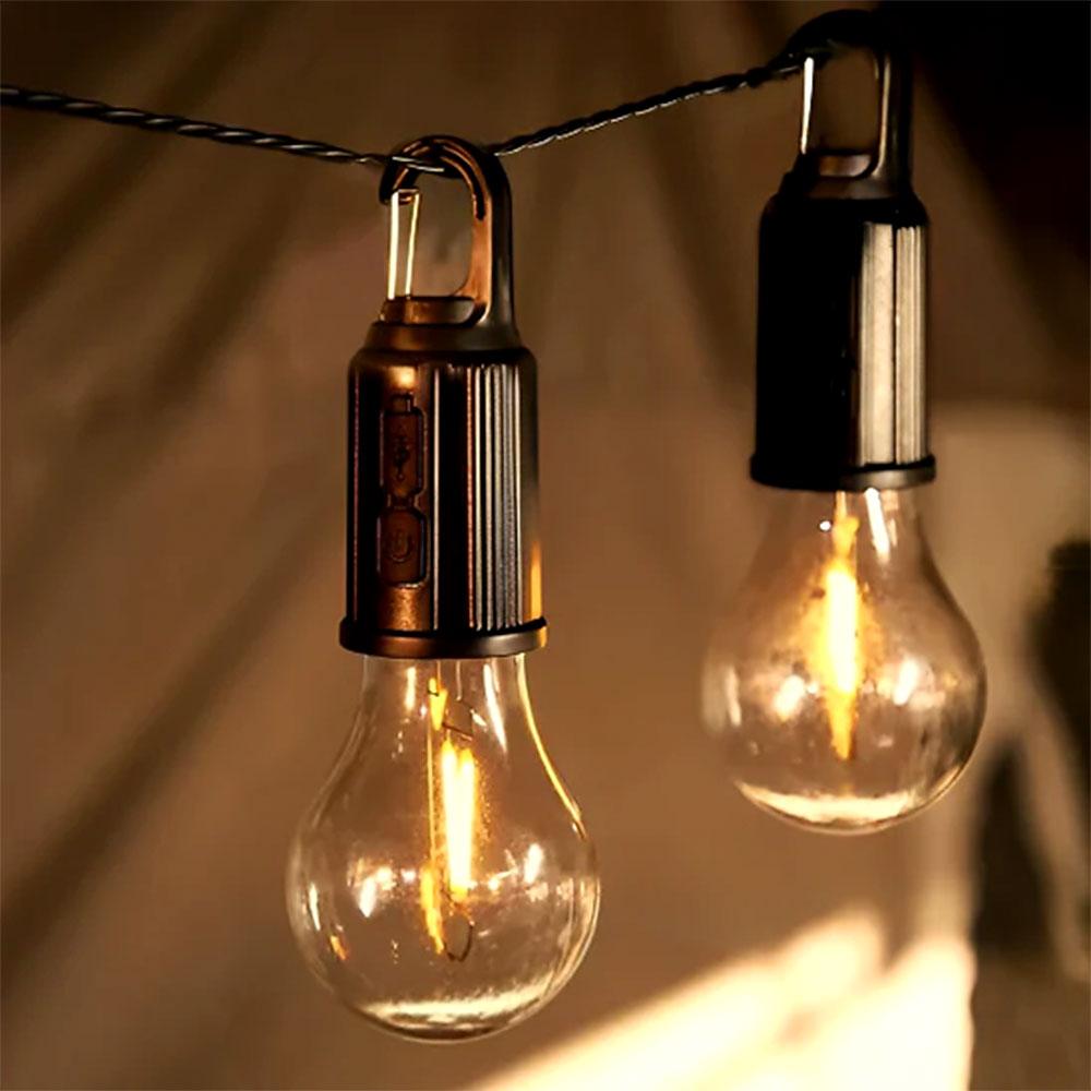 Oplaadbare retro gloeilamp | Ideaal voor op de camping! - Storebay.nl