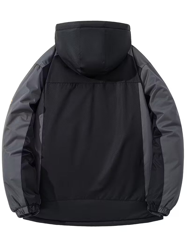 Heren winterjas | Waterdichte outdoor jas met capuchon en fleece