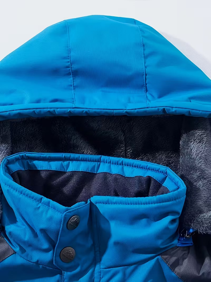 Heren winterjas | Waterdichte outdoor jas met capuchon en fleece