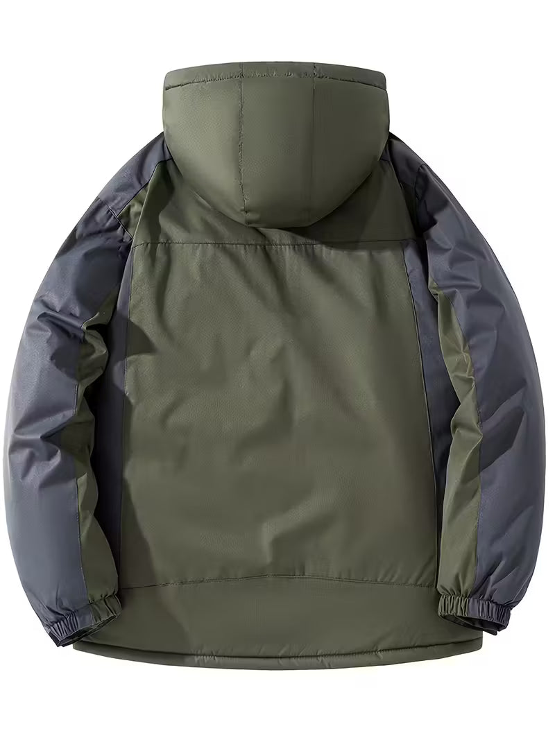 Heren winterjas | Waterdichte outdoor jas met capuchon en fleece