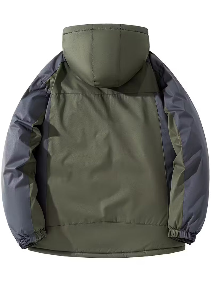 Heren winterjas | Waterdichte outdoor jas met capuchon en fleece