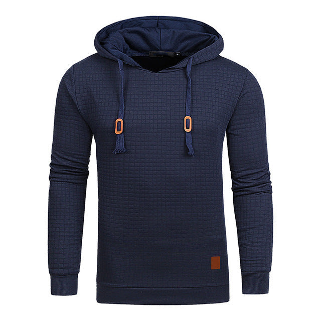 Richard | Heren hoodie met waffle structuur