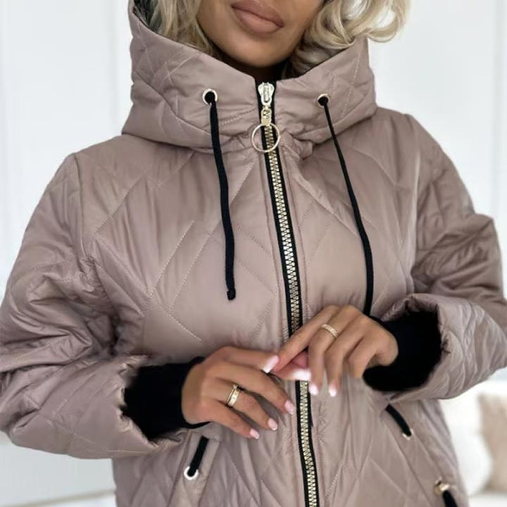 Dames winterjas | Warme parka met capuchon en voering