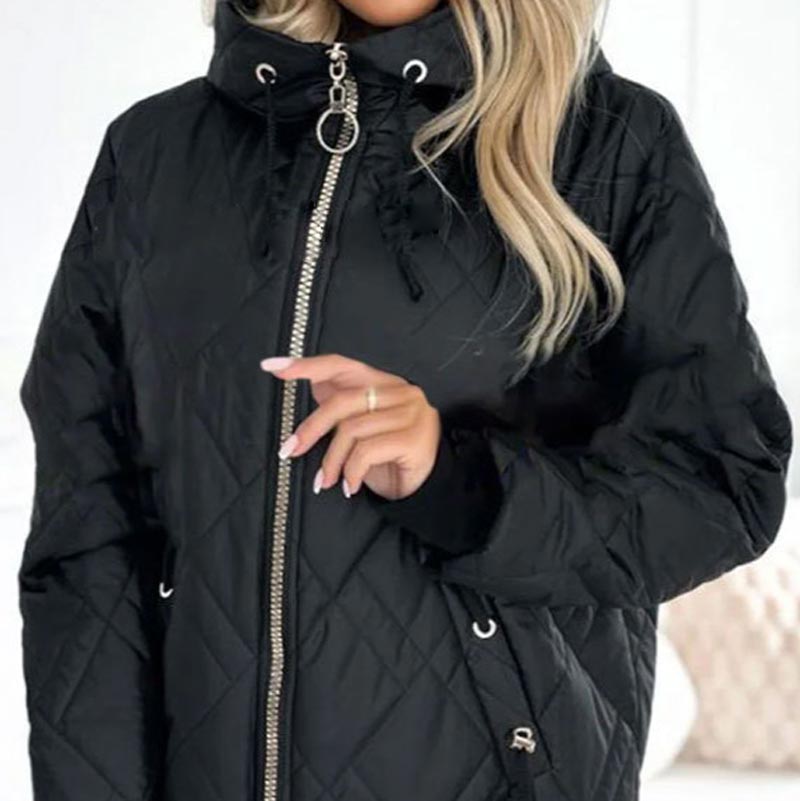 Dames winterjas | Warme parka met capuchon en voering