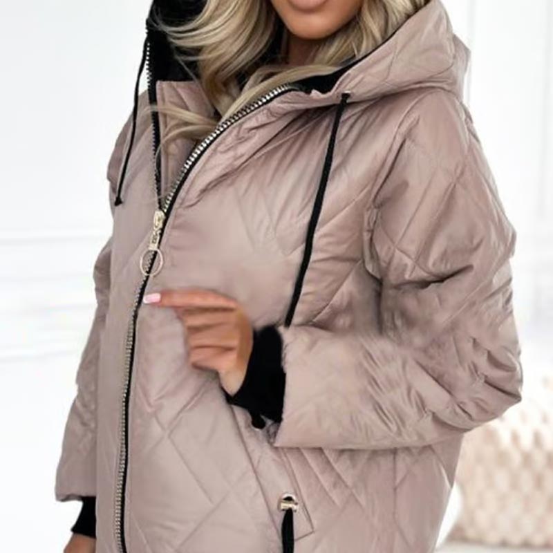 Dames winterjas | Warme parka met capuchon en voering