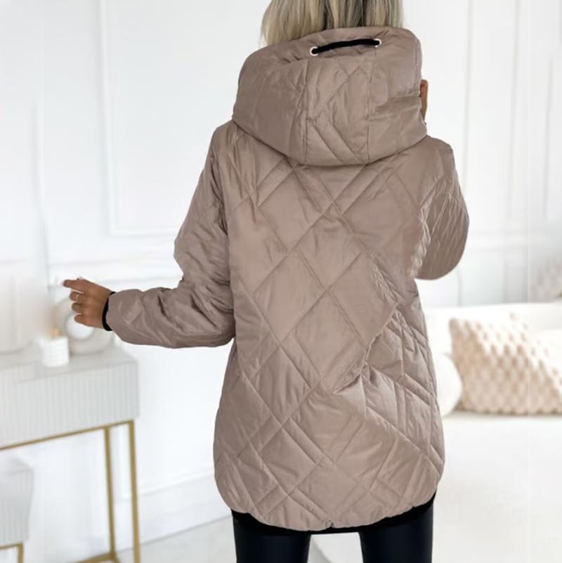Dames winterjas | Warme parka met capuchon en voering