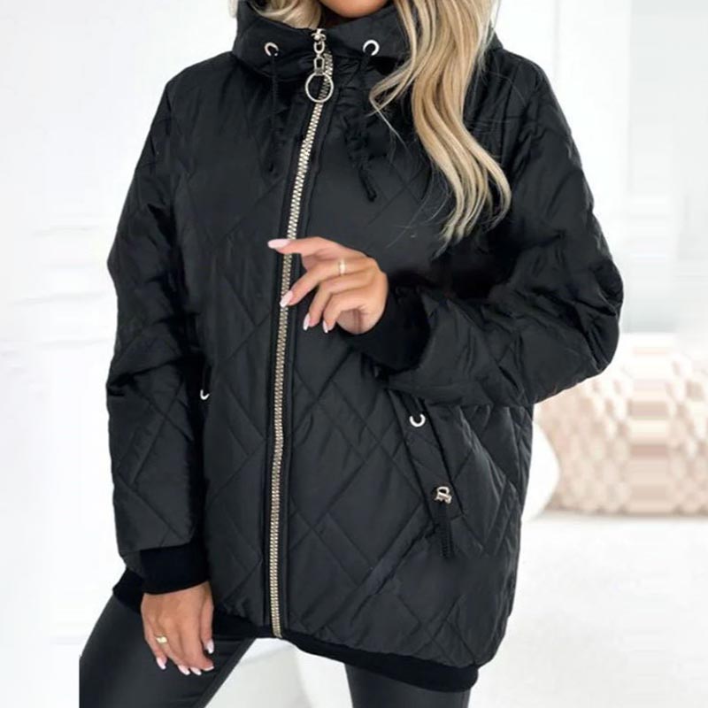 Dames winterjas | Warme parka met capuchon en voering