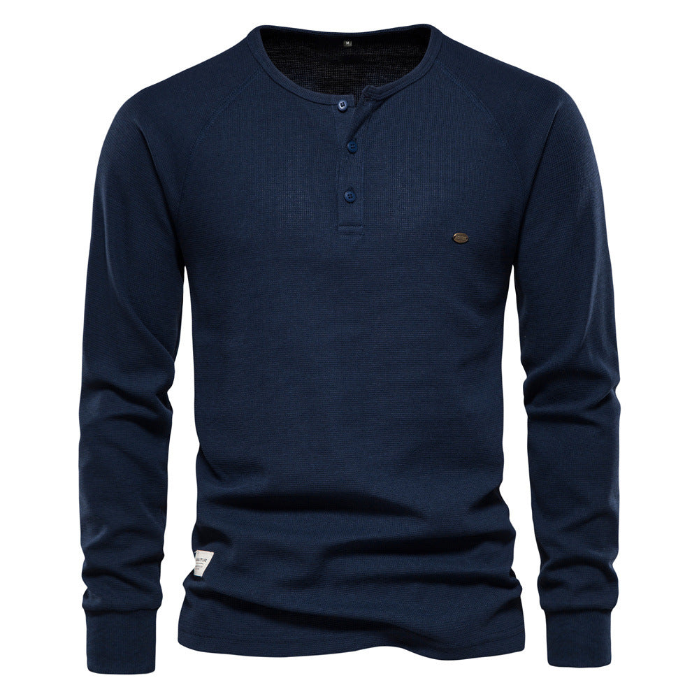 Hyro | Heren waffle knit met lange mouwen
