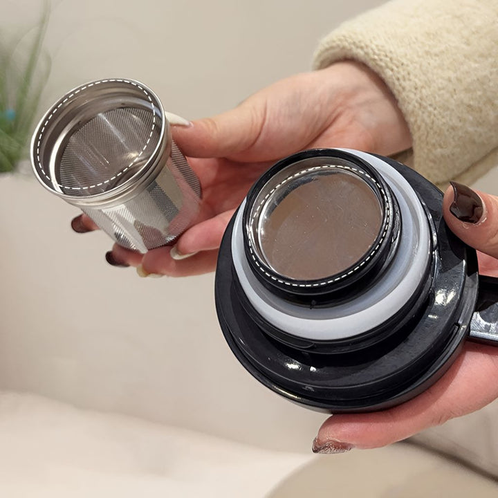 ThermoTheepot: RVS Theepot met zeef voor perfecte thee-ervaring