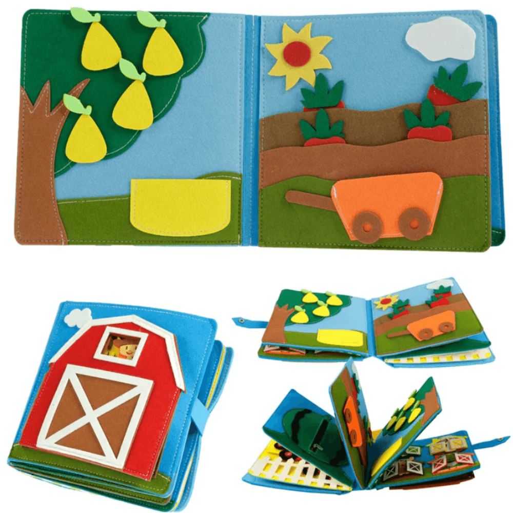 Vilten boerderij speelboek | Leerzaam en leuk - Storebay.nl