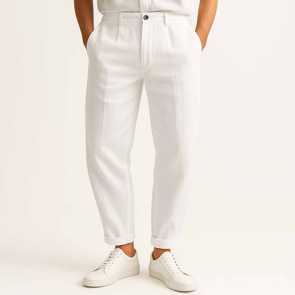LinoStep | Rechte linnen broek voor de zomer