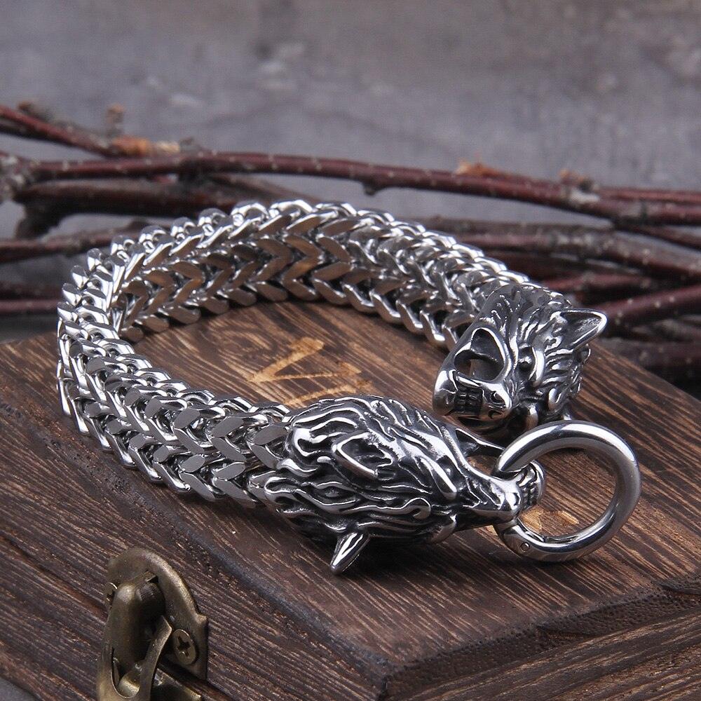 Wolf's Bite | Stalen Viking armband voor kracht en stijl - Storebay.nl