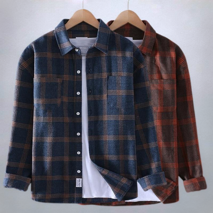 Heren geruit overhemd | Casual flanellen shirt voor herfst & winter