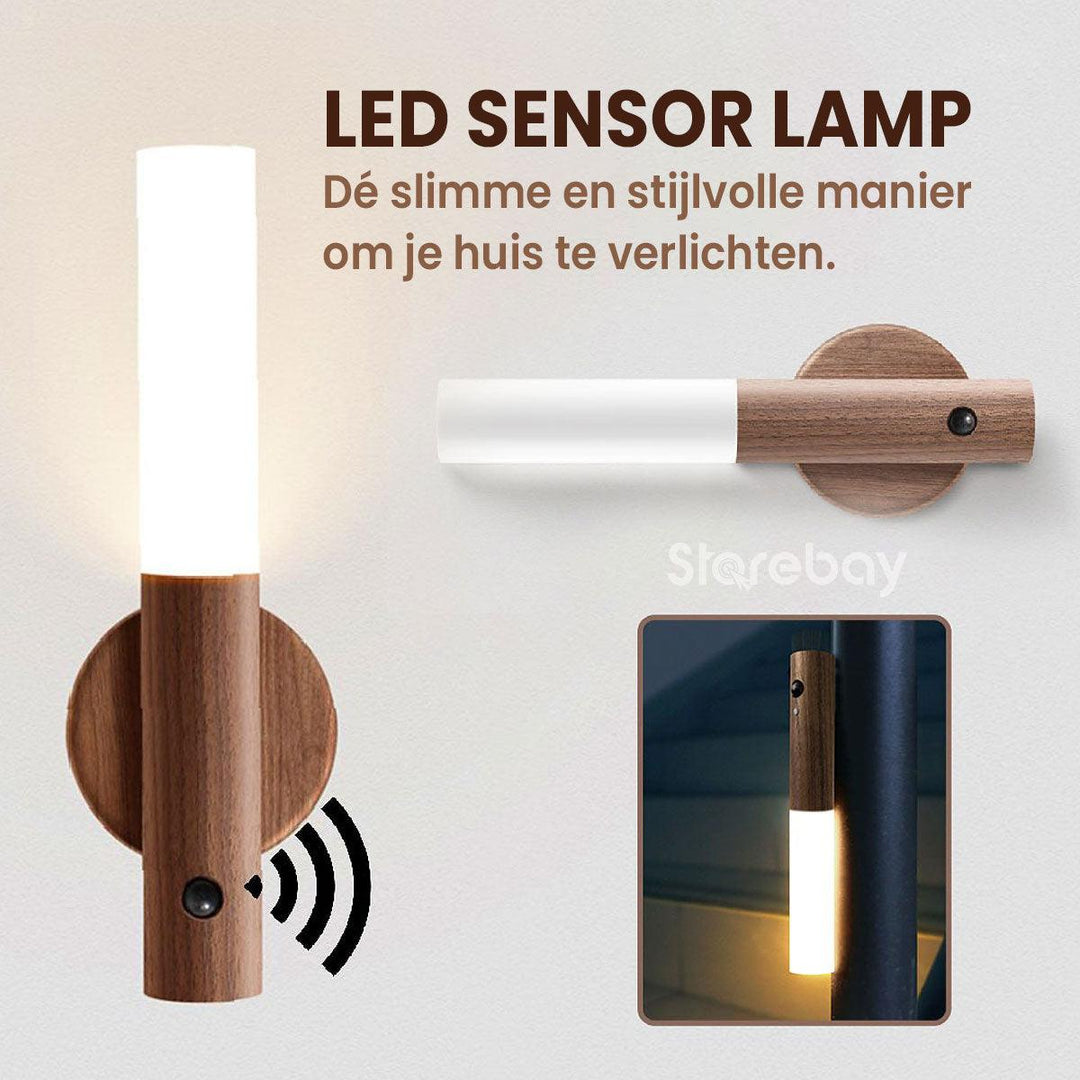 HUBER LED Wandlamp Met Bewegingssensor – 10W, 800lm, IP54, Neutraalwit (4000K), Antraciet, Geschikt Voor Binnen En Buiten