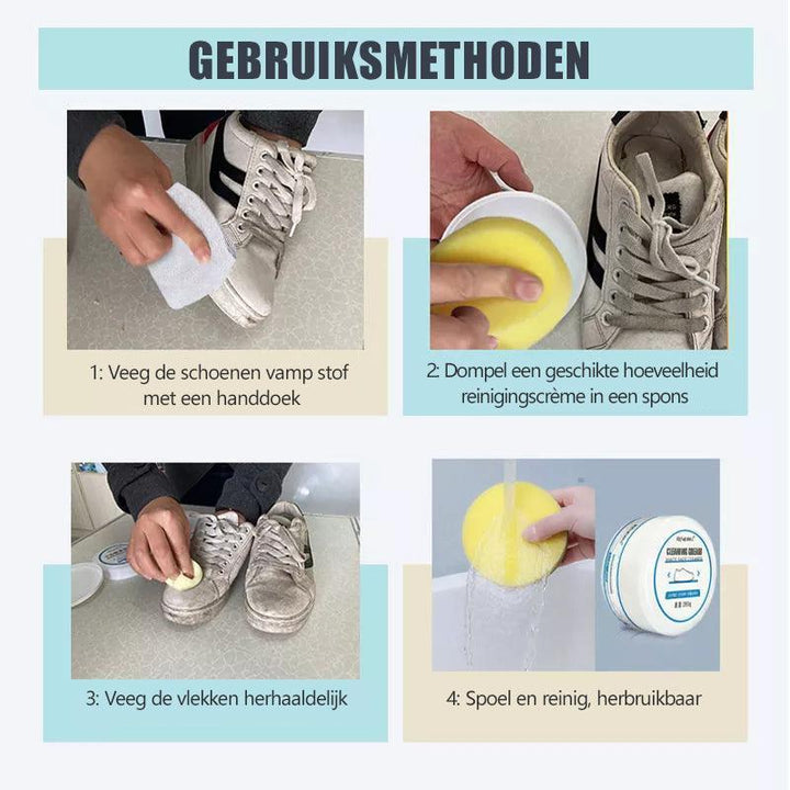 ShoeClean Crème | Houd je schoenen als nieuw | 1+1 gratis - Storebay.nl