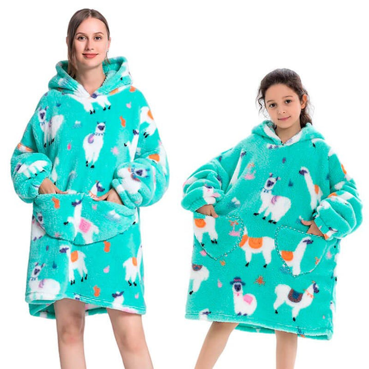 Shoodie™ Alpaca | Heb het nooit meer koud met deze warme fleece hoodie deken! - Storebay.nl