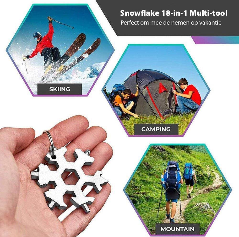 Snowflake 18-in-1 Multi-tool | Altijd het juiste gereedschap voor elke klus - Storebay.nl